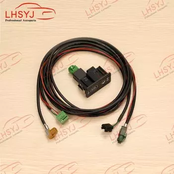 LHSYJ MIB2 USB Carplay Media AUX розетка переключатель установка вилка кнопка жгут для VW Volkswagen Golf MK7 5QD 036726 E 5G 0035222 E