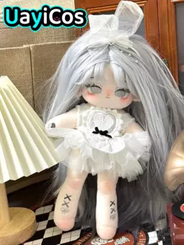 Li Dai Idol принцесса фея Девочка мягкая серая 30 см длинные волосы парик ноги плюшевая хлопковая кукла Аниме Фигурки игрушки для детей Подарки