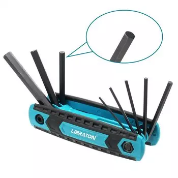 LIBRATON 8 в 1 складной шестигранный ключ хромованадиевая сталь