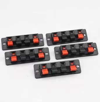 Лидер продаж 2022, пластиковая 4-светодиодная клемма с пружинной нагрузкой, зажим для макетной платы