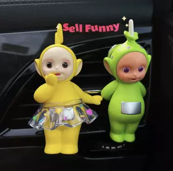 Лидер продаж, игрушечный автомобильный освежитель воздуха серии Teletubbies, подвижная настольная модель, игрушка, украшение, собирать декор, фестиваль, подарок на день рождения