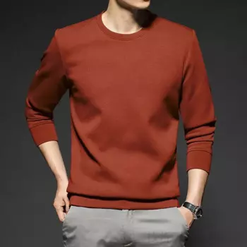 Лидер продаж, красная винтажная толстовка с круглым вырезом и длинным рукавом, Мужская Весенняя свободная Корейская повседневная спортивная одежда, толстовки для мальчиков, размеры Xxxl