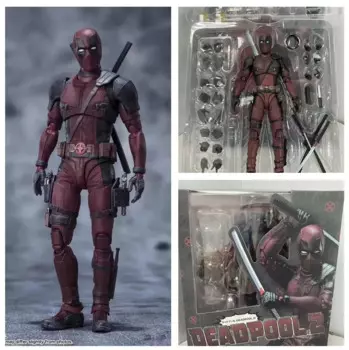 Лидер продаж, модель персонажа Marvel Дэдпул, модель Дэдпула, Shf, игрушки для фильмов, Подвижная кукла для детей, восхитительные игрушки для хобби, детские подарки на день рождения