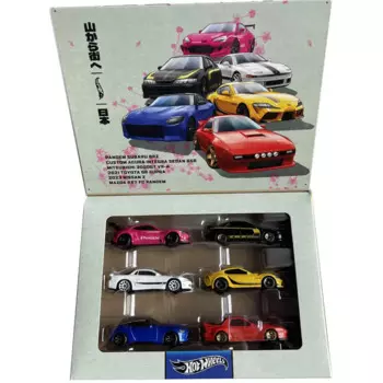 Лидер продаж, серия японских автомобилей, Подарочная коробка, упаковка BRZ SUPRA MAZDA RX7 1/64, металлические Литые модели, коллекционные игрушечные транспортные средства HRX54