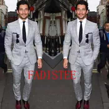 Лидер продаж, стильный мужской костюм Noivo, костюм для сцены, певицы, свадьбы, куртка для жениха, брюки, костюм из 2 предметов, мужской костюм