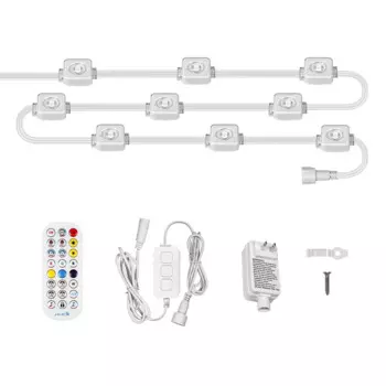 Лидер продаж, светодиодная смарт-гирлянда Tuya с Wi-Fi, наружная водонепроницаемая светодиодная лента, IP67, RGB, пульт дистанционного управления RF для Alexa Google Home