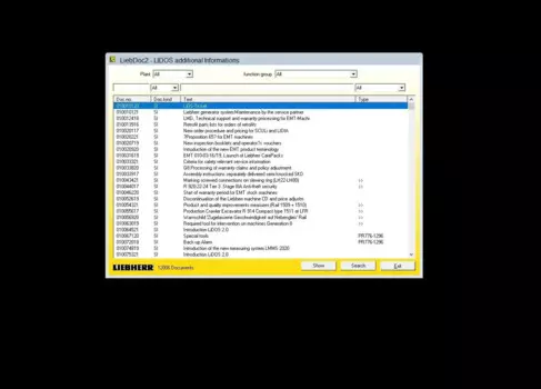 Liebherr Liebdoc2 Offline 03.2022 DVD Lidos с дополнительной информацией