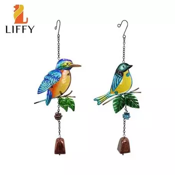 LIFFY Металлические ветряные колокольчики Колибри 2 шт