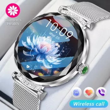 LIGE Роскошные женские умные часы 1,19 дюйма AMOLED 390*390 HD дисплей всегда показывает время напоминание о вызове IP68 водонепроницаемые умные часы женские