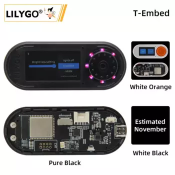 LILYGO® T-Embed ESP32-S3 пользовательская панель управления макросъемная Макросъемка с 3,5-дюймовым ЖК-дисплеем 16 Мб вспышки