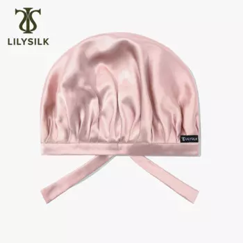 LILYSILK 100% шелковые шапки для сна, женские шелковые шляпы для сна, 19 мм элегантная ленточная оборка для ухода за волосами, ночная шляпа, бесплатная доставка