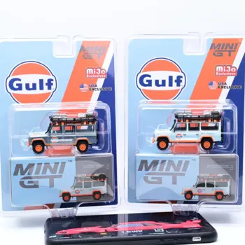 Лимитированная модель автомобиля Land Rover Guardian Персидского залива из литого сплава TSM Minigt 1/64 #156, Коллекционная модель, подарки