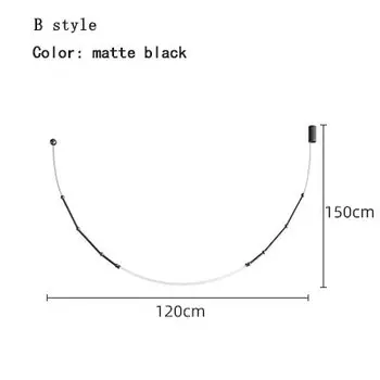 Скандинавский итальянский дизайнерский светильник для гостиной, вестибюля, простая современная спальня, отель, ресторан, освещение, линейная креативная люстра