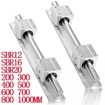 Линейные направляющие LYXCNC SBR12 SBR16 SBR20 300-1000 мм + подшипники