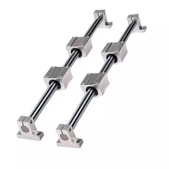 Линейные направляющие VENSTPOW OD8/10/12 мм 100-600 мм с блоками SCS8UU/SCS10UU/SCS12UU и опорами SK8/SK10/SK12