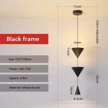 Линейный подвесной светильник Qyartistry черный