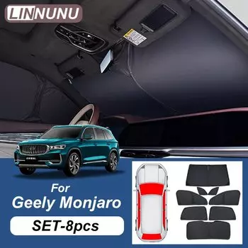 LINNUNU джили монжаро подходит для Geely Monjaro kx11 автомобильные оконные солнцезащитные шторы XINGYUE L manjaro в автомобиле Защита от солнца и защита конфиденциальности