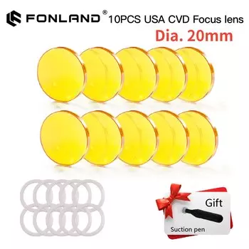 Линзы ZnSe CVD для резки CO2, 10 шт.