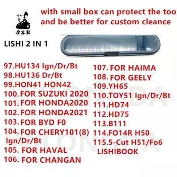 LISHI HU134 HU136 HON42 для BYDF0 CHERY101 YH65 TOY51HD74 HD75 B111 H51 для Suzuki2020/HONDA2020/2021/HAVAL/CHANGAN/HAIMA/GEELY