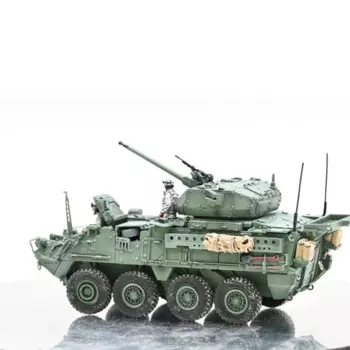 Литье под давлением в масштабе 1:72 Американский M1296 дроон пехота гусеничный боевой автомобиль Готовая модель танка Коллекционные Подарочные игрушки
