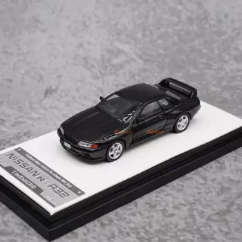 Литая Черная модель Nissan GTR R32 из сплава в масштабе 1:64, игрушки, модель спортивных автомобилей, классика, ностальгия, подарки для взрослых, сувенир, статический дисплей