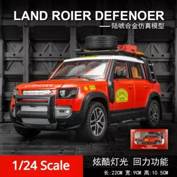Литая Игрушечная модель автомобиля Land Rover Defender с инструментами, 1:24