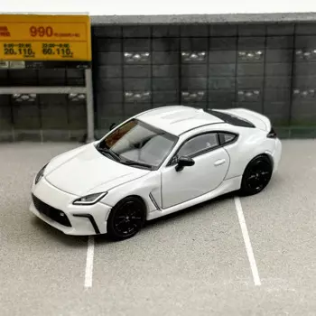 Литая модель автомобиля, масштаб 1:64, GR86 2023, белая модель из сплава, Классическая коллекция, орнамент, подарок, игрушка, сувениры