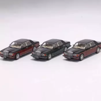 Литая модель автомобиля в масштабе 1:64 из сплава с имитацией серебряной пряжи в рулоне, статическая демонстрационная коллекционная игрушка, подарок, сувенирное украшение