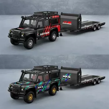 Литая под давлением модель автомобиля Time Micro 1:64 Land Rover Defender ADVAN/HKS Limited99