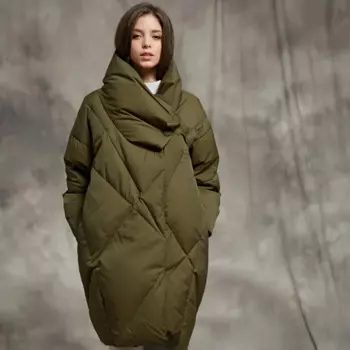 Литературные пальто в стиле ретро, пуховики средней длины, утолщенная ветрозащитная теплая парка, новинка 2024, модная повседневная верхняя одежда, женская куртка