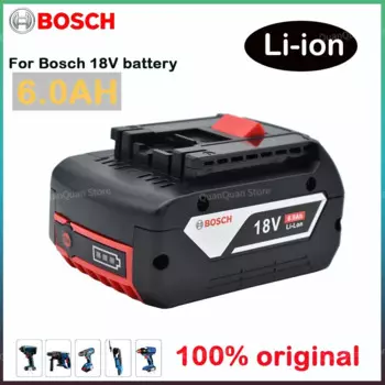 Литиевая аккумуляторная батарея Bosch 18 в 6,0 Ач для Bosch BAT609 BAT609G BAT618 BAT618G
