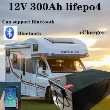 Литиевая батарея 12,8 В Ач Lifepo4 12 В Ач батарея с bluetooth BMS APP для инверторной базовой станции лодки AGV + 20A зарядное устройство