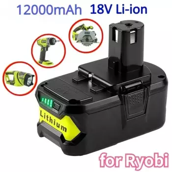 Литиевая батарея Ryobi Akku One + Plus, зарядное устройство RB18L50, 6,0Ah, 9,0Ah, для P108, 18V.RYOBICOR