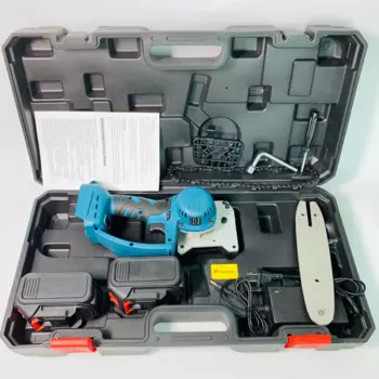 Литиевая бесщеточная электрическая бензопила с одним фонариком 05 Беспроводная 8-дюймовая уличная электрическая лесопила пила с аккумулятором