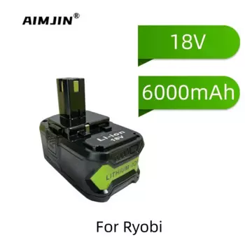 Литий-ионный аккумулятор для Ryobi, 18 в, 6,0 Ач, высококачественный беспроводной Электроинструмент BPL1820, P108, P109, P106, P105, P104, P103, RB18L50, RB18L40
