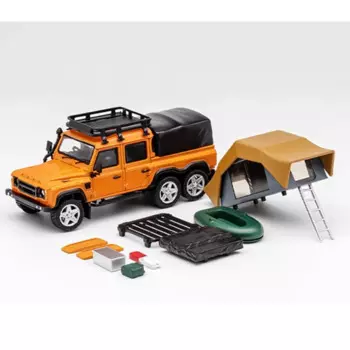 Литой под давлением масштаб 1:64 Defender 6x6 ORV внедорожный пикап кемпер моделирование сплав модель автомобиля статическая Коллекционная игрушка подарок сувенир