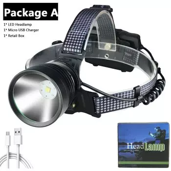 Litwod YM-57 7-ядерный налобный фонарь черный