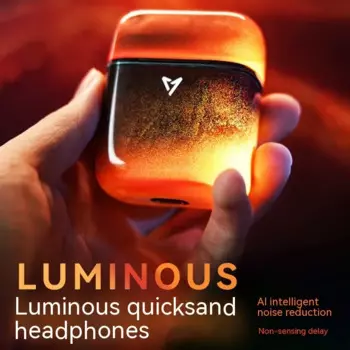 Liup Lp1 наушники светящиеся Quicksand беспроводные Bluetooth наушники-вкладыши с активным шумоподавлением Игровые наушники с низкой задержкой наушники