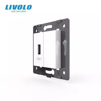 Livolo розетка с USB VL-C7-1USB-11