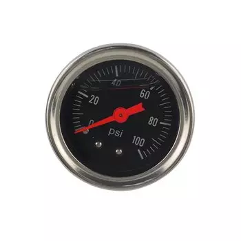 LIZHI - манометр топлива 1/8 дюйма NPT, жидкость 0-100 фунтов/0-160 фунтов на квадратный дюйм, манометр масла, манометр топлива, черный/белый лицевой LZ-OG33