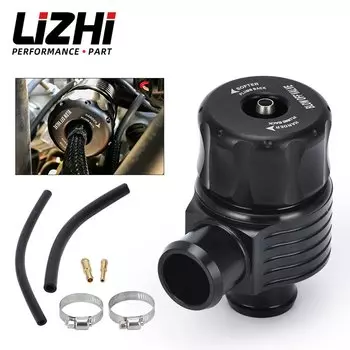 LIZHI Racing Universal 1.8T Turbo Diverter Dump 25 мм продувочный клапан из алюминия для AUDI A3 S3 A4 A6 A8 S4 TT 1.8 20 В TURBO 5742BK