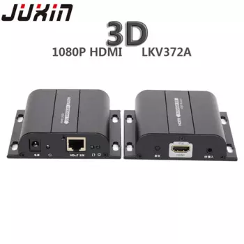 Lkv372a 50 м HDMI совместимый расширитель передатчик + приемник передатчик, с RJ45 LAN CAT6 сигнальный сетевой кабель