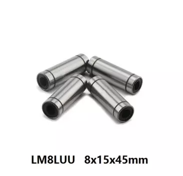 LM8LUU 8 мм линейный шариковый Подшипник Втулка для 3d принтера cnc части 8x15x45 мм 45 мм Длинный тип LM8UU