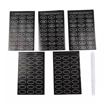 Лметжма наклейки для специй 5 шт