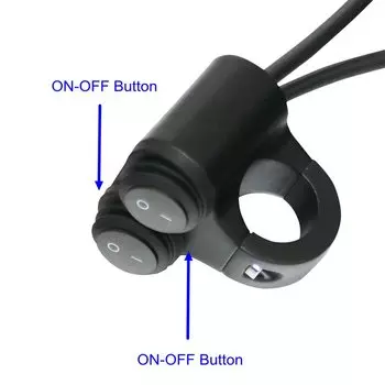 LMoDri Универсальный 7/8 "руль мотоцикла двойной переключатель управления электрический велосипед двойные кнопочные переключатели для индикатора фар 12 В