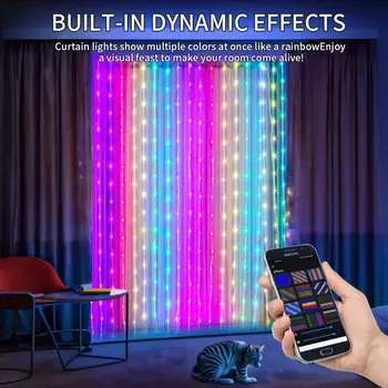 LOAMLIN RGB занавес из светодиодов Bluetooth
