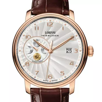LOBINNI Швейцария роскошный бренд Сапфир Япония MIYOTA автоматические механические мужские часы 50 м Водонепроницаемые кожаные часы L12030