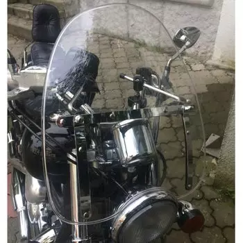 Лобовое стекло для Yamaha Virago 1981-2007, 125, 250, 535, 700, 750, 920, 1000, XV250, XV535, 1100 дюйма, 1 дюйм, Фиксированный экран на руле