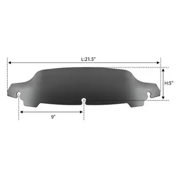 Лобовое стекло мотоцикла 5 "7" 10,5 дюймов для Harley Street Electra Glide Ultra Classic Limited 2014-2020 2019 2018