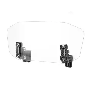 Лобовое стекло мотоцикла, универсальное регулируемое удлинение, зажимы для спойлера, лобовое стекло, металлическое усиленное лобовое стекло, аксессуары для мотоциклов